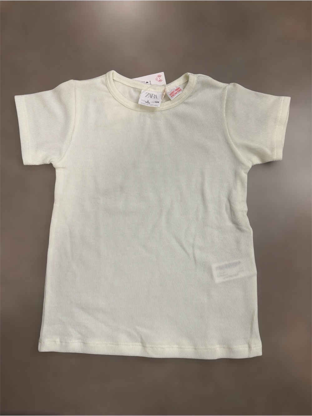 Zara Ribbed Short Sleeve Tee for Kids